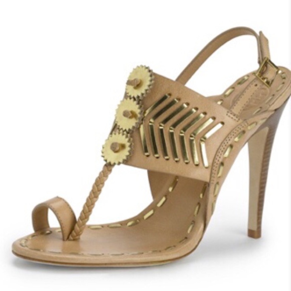 HPx2! Tory Burch Caylan Sandals. Size 8.5, 5” heel. Unworn. - Picture 5 of 15